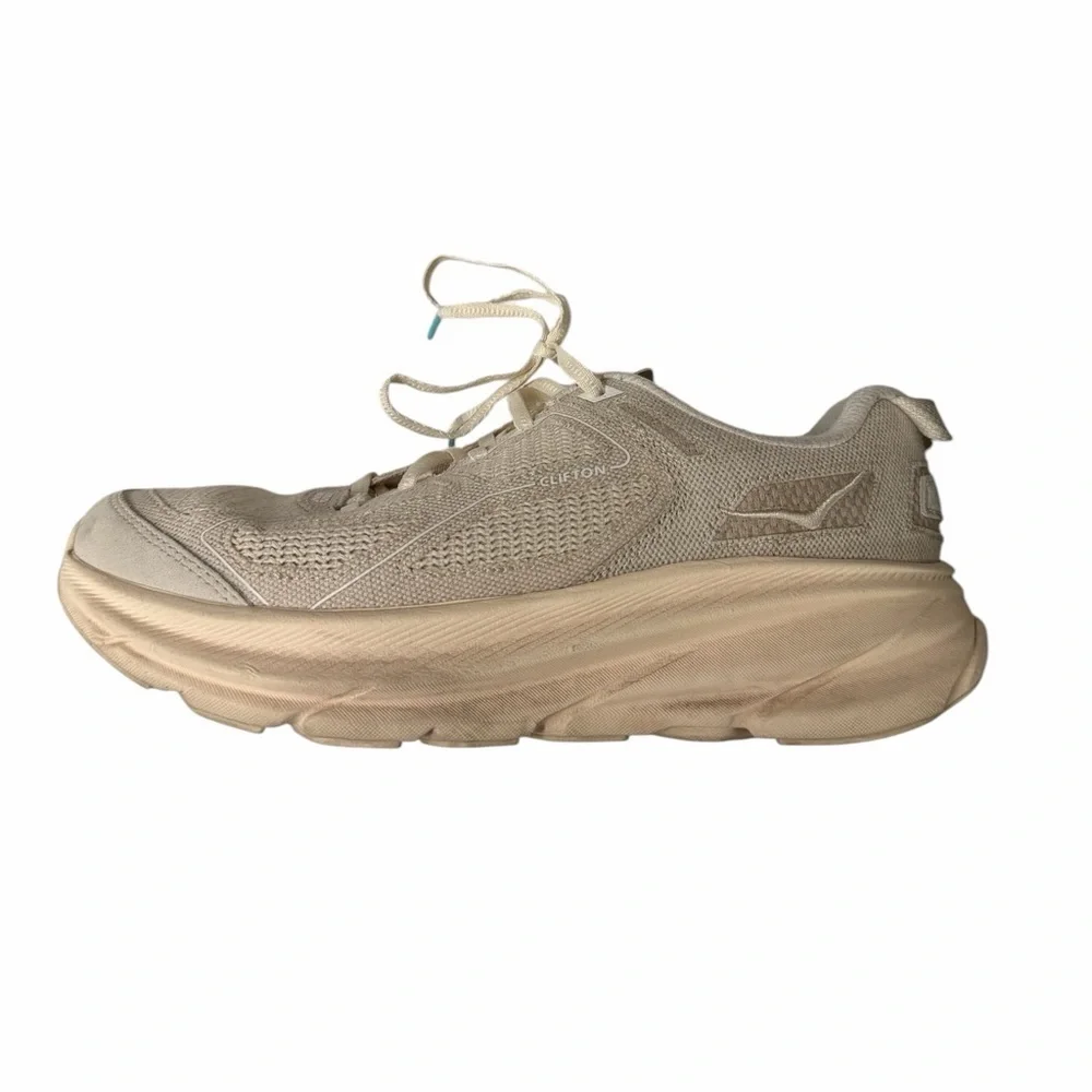HOKA Clifton One9 BP Shoes Alabaster Size 9.5 Women's